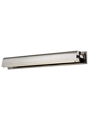 Hudson Valley Lighting Garfield Picture Lamp - Polished Nickel & Clear Etched
