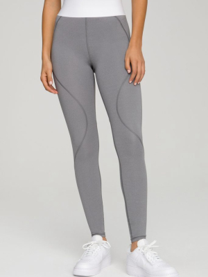 Active Essential Icon Legging | Heather Grey001