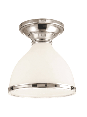 Randolph 1 Light Semi Flush Polished Nickel