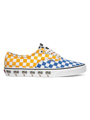 Authentic Sidewall - Palm Tree/checkerboard