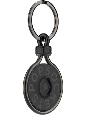 Popsockets Premium Popchain Dual-sided Poptop Base & Clip - Gunmetal