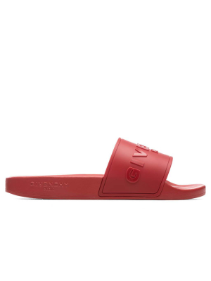 Givenchy Slide Flat Sandal - Red