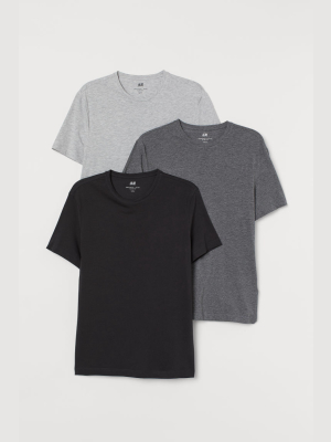 3-pack Slim Fit T-shirts