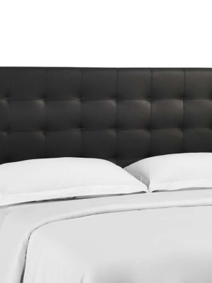 Greta Tufted Full / Queen Upholstered Faux Leather Headboard