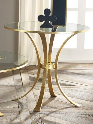 Retro Gilded Side Table