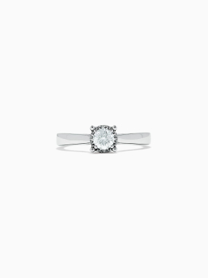 Effy Bridal 14k White Gold Diamond Ring, 0.53 Tcw