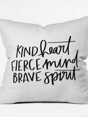 Black/white Quote Throw Pillow - Deny Designs