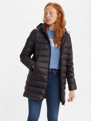 Down Mid Length Puffer Jacket