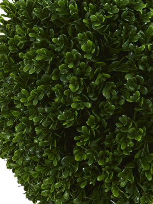 3.5ft Boxwood Double Ball Artificial Topiary Tree - Nearly Natural