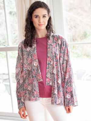 Sara Jacket In Wild Rose