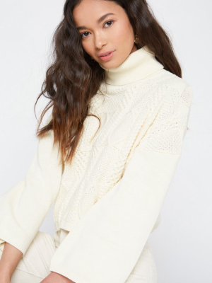 Charlotte Turtleneck - Creme