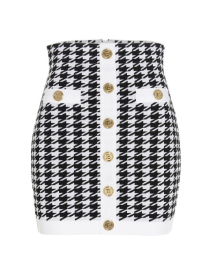 Balmain High-waisted Mini Skirt