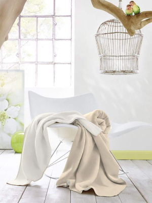 Duo Cotton Throw 150x200cm In Ecru