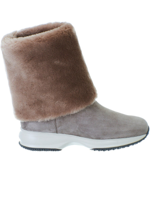 Hogan Round-toe Sneaker Boots