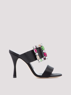 Manolo Blahnik Verda Embellished-buckle Sandals