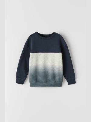 Colorblock Dip Dye Sweatshirt