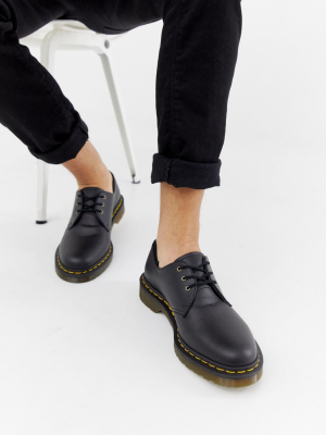 Dr Martens Vegan 1461 3-eye Shoes In Black