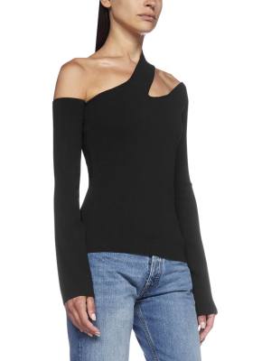 Nanushka Olivia Cut-out Detailed Single Shoulder Top