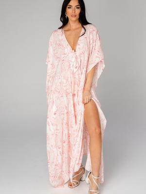 Buddylove Mamie Caftan Maxi Dress - Peaches