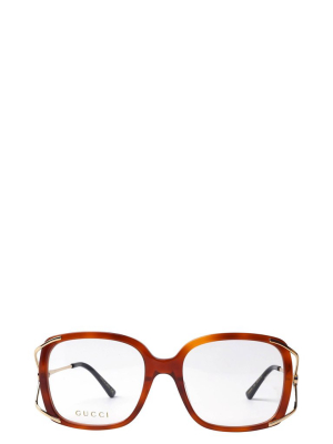 Gucci Eyewear Oversized Square Frame Glasses