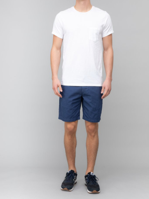 Twill Standard Bermuda Shorts 8 1/2" Inseam Indigo