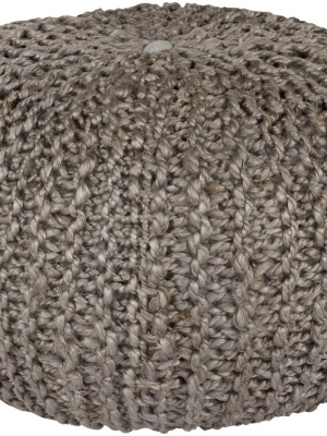 Bermuda Pouf In Medium Grey