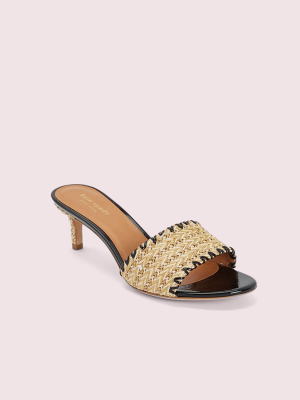 Seberg Raffia Slide Sandals