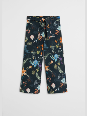 Printed Culotte Trousers