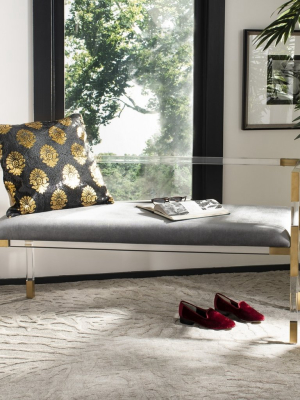 Anastasia Gold Acrylic Bench