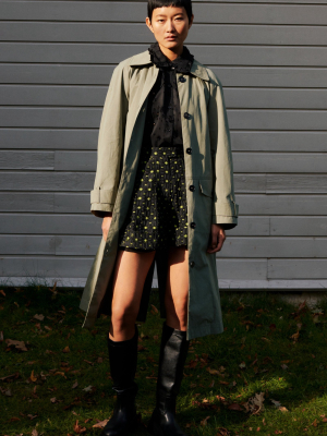 Denelia Gabardine Trench Coat