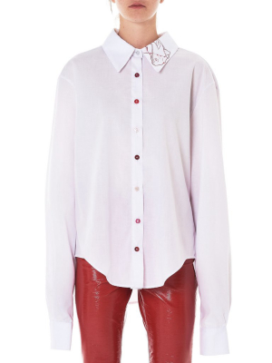 Graphic Scalloped Shirt (shrt005-white)