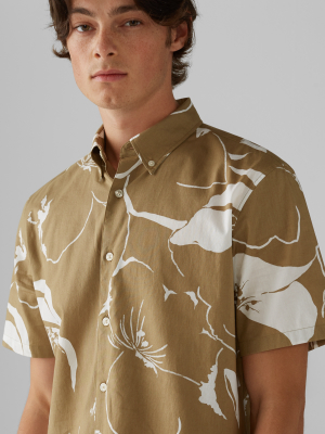 Short Sleeve Floral Wave Shirt