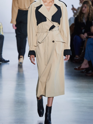 Paige Belted Cotton Trench Coat