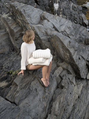 Herringbone Blanket Bright White