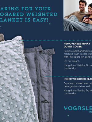 Yogasleep Premium Weighted Blanket & Removable Minky Cover