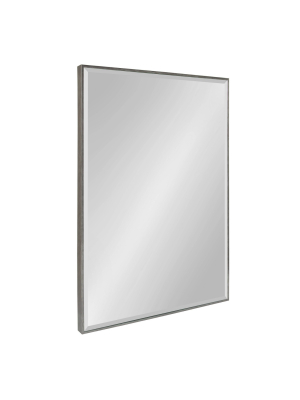 25" X 37" Rhodes Framed Wall Mirror Dark Silver - Kate And Laurel