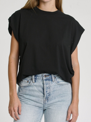 Trina Muscle Tee - Black