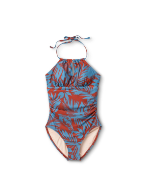 Women's Post-mastectomy High Neck Into The Sunset One Piece Swimsuit - Kona Sol™ Multi