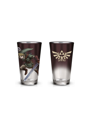 Just Funky The Legend Zelda Brown Pint Glass