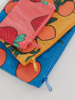 Flat Pouch Set - Backyard Fruit