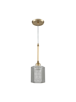 Compartir 1 Pendant In Polished Nickel & Satin Brass Design By Bd Fine Lighting