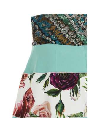 Dolce & Gabbana Patchwork High Rise Skirt