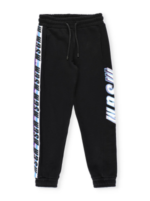 Msgm Kids Logo Printed Drawstring Sweatpants