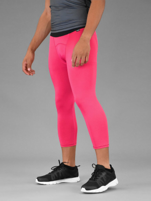 Hue Pink 3/4 Tights For Men