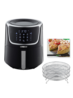 Gowise Gw22956 7-quart Electric Air Fryer With Dehydrator, Recipe Book, And Stackable Racks