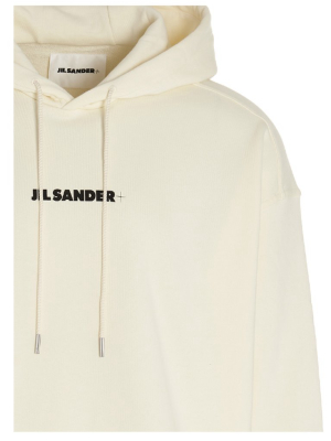 Jil Sander Logo Printed Hoodie