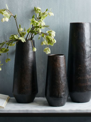 Recycled Metal Vases