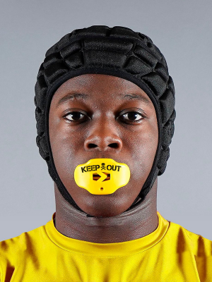 Keep Out Yellow Football Mouthguard