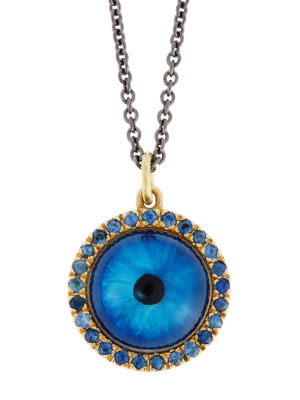 Medium Deep Blue Glass Evil Eye Y-bs-glass