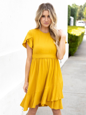 The Katie Dress - Yellow